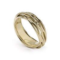 Anello Rubinia Donna Rock Collection Filo Della Vita in Oro giallo AN7G-14